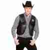 Cowboy Weste Sheriff Wild West Kostüm Schwarz - Carnival Store