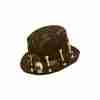 Voodoo Hut schwarz mit Knochen und Totenkopf Details Halloween