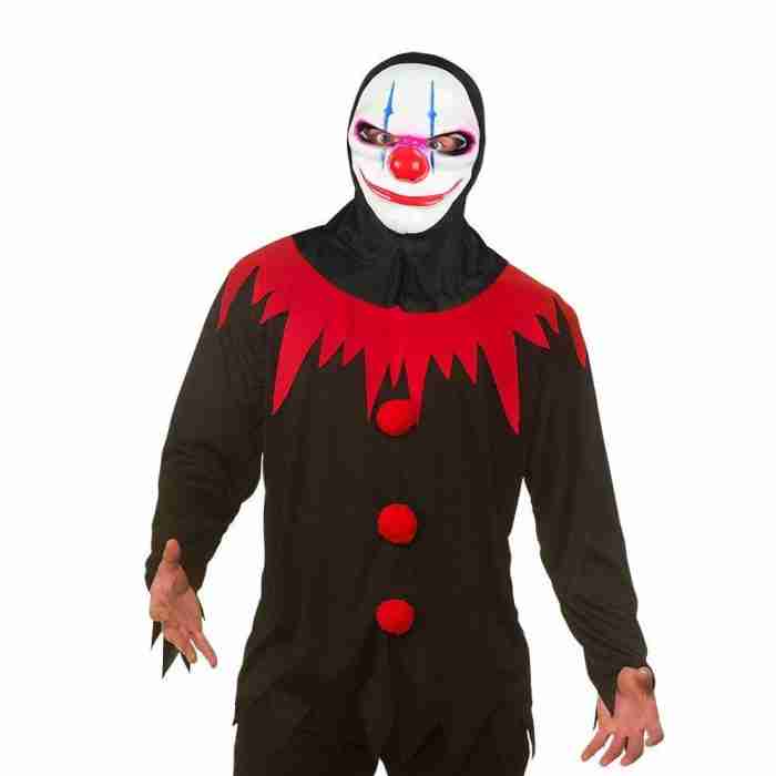 Killer Clown Kostüm Shirt und Maske Halloween Herren - carnivalstore.de