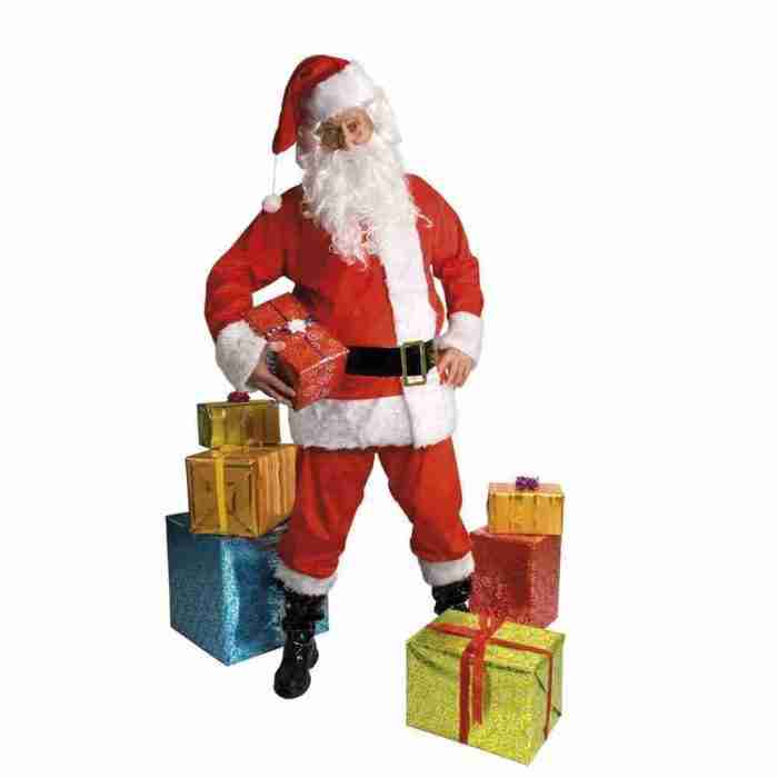 Goldene Santa Weihnachtsbrille Detailansicht Kostüm Accessoire