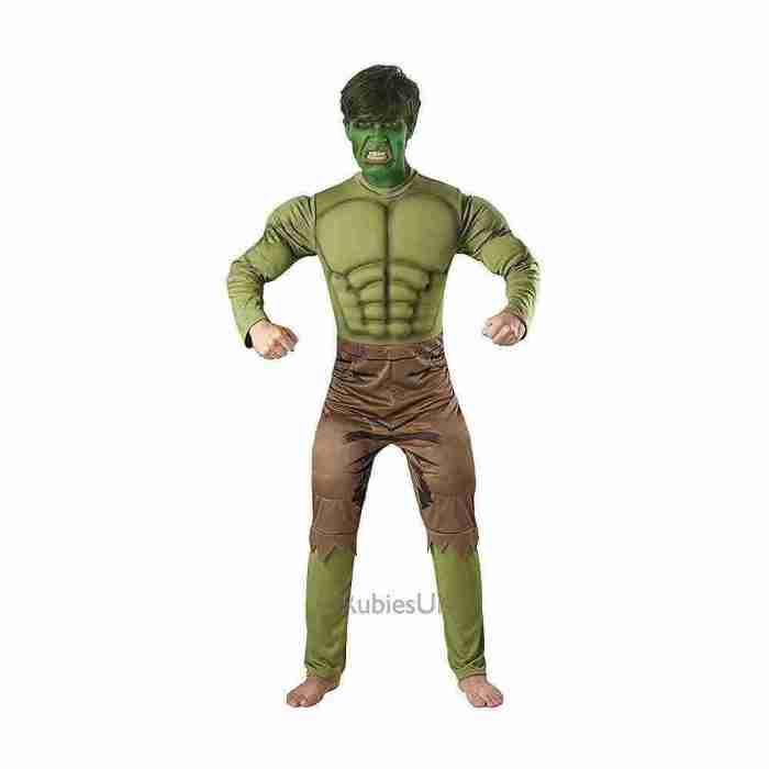 Superhelden Kostüm Hulk grün Herren Marvel Verkleidung