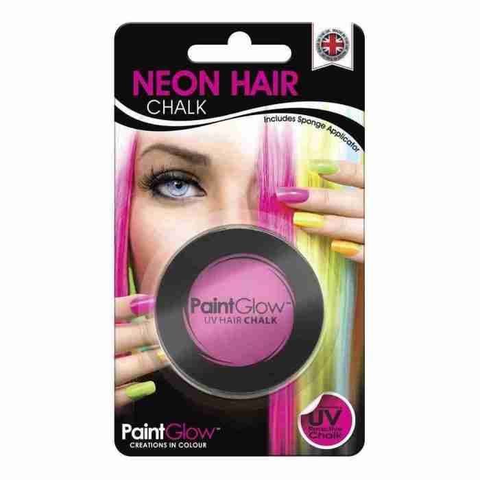 UV Haarkreide Pink Schwamm Applikator temporäre Haarfarbe