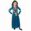 Disney Kostüm Kinder Merida blau Prinzessin Verkleidung