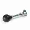 Clown Hupe Silber Karneval Accessoire Metallic Finish