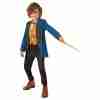 Kinder Kostüm Newt Scamander Deluxe - Offiziell lizenziertes Zauberer Kostüm