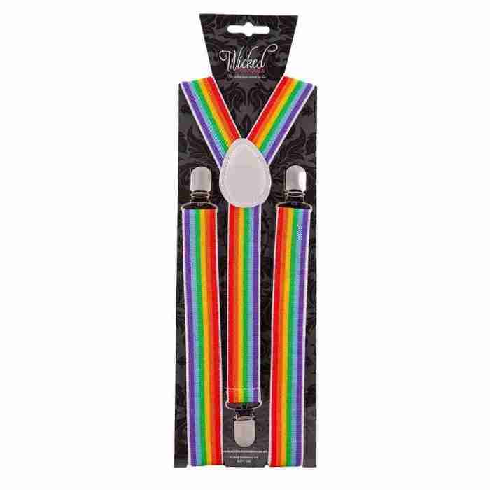 Pride Hosenträger Regenbogen LGBTQ+ Accessoire Karneval