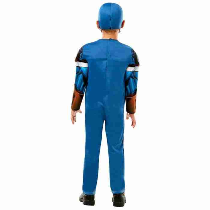 Captain America Kostüm Kinder Deluxe Frontansicht - carnivalstore.de