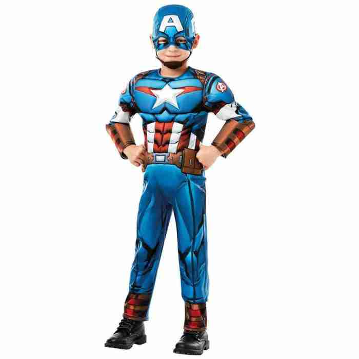 Captain America Kostüm Kinder Deluxe Detailansicht - carnivalstore.de