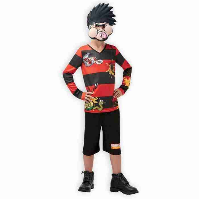 Dennis The Menace Kostüm Kinder rot-schwarz gestreift - carnivalstore.de
