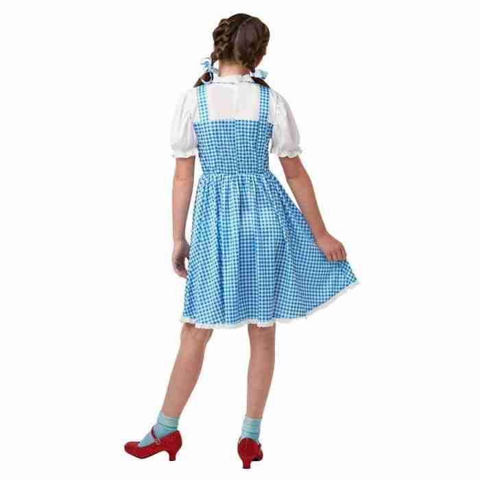 Dorothy Kostüm Kinder Rückansicht mit Schürze - carnivalstore.de
