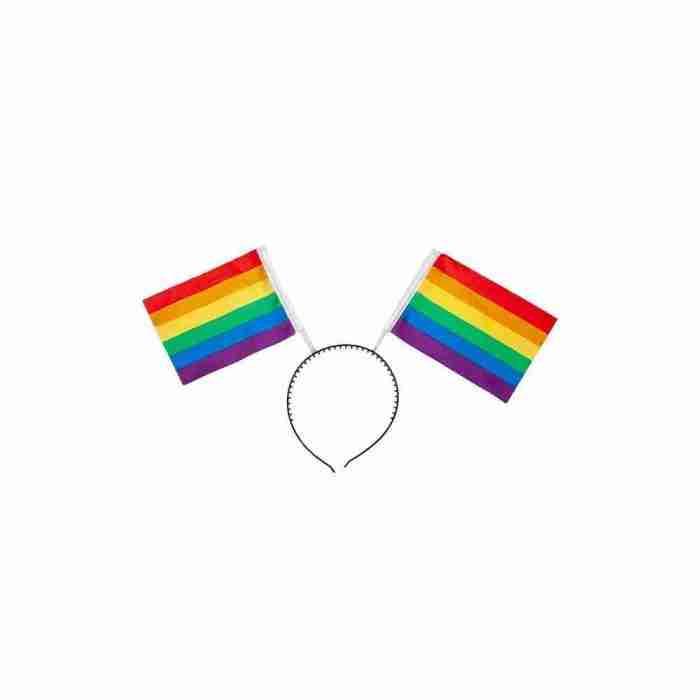 Regenbogen Haarreif Pride Flaggen Mehrfarbig Kostüm Accessoire