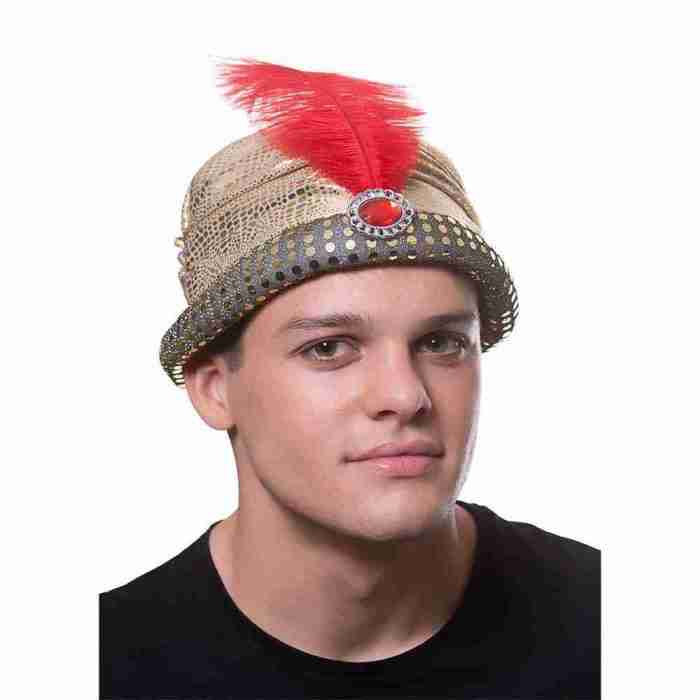 Sultan Hut Beige orientalischer Kopfschmuck Karneval