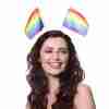 Pride Haarreif Regenbogen Flaggen buntes Festival Accessoire