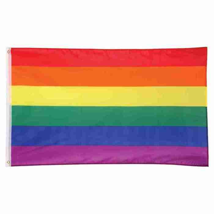 Pride Flagge Regenbogen 150x90cm LGBTQ+ Fahne bunt
