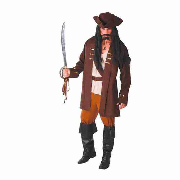 Piratenkostüm Herren Braun - Kapitän Kostüm für Karneval
