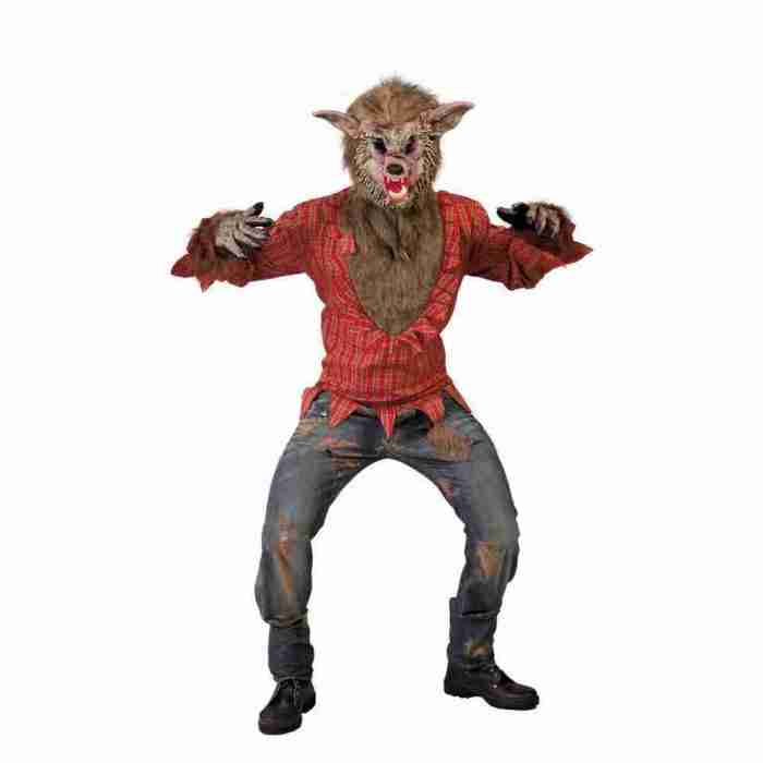 Wolf Kostüm Herren böser Wolf Märchen Verkleidung Halloween