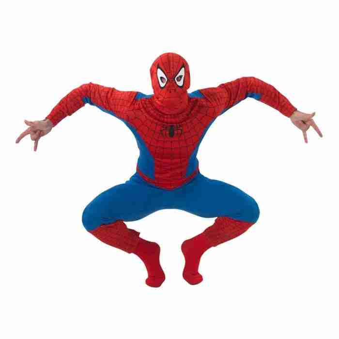 Spiderman Kostüm für Erwachsene Marvel Superhelden Kostüm rot blau