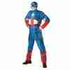 Captain America Kostüm Herren Marvel Superhelden Verkleidung blau rot