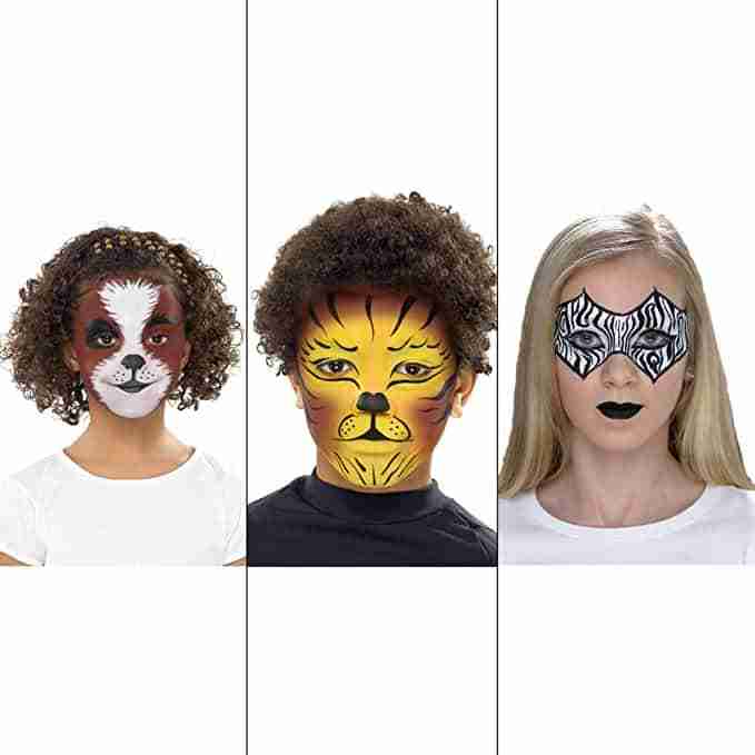 Aqua Face Paint Farbpalette mit 8 Farben für Tierschminke