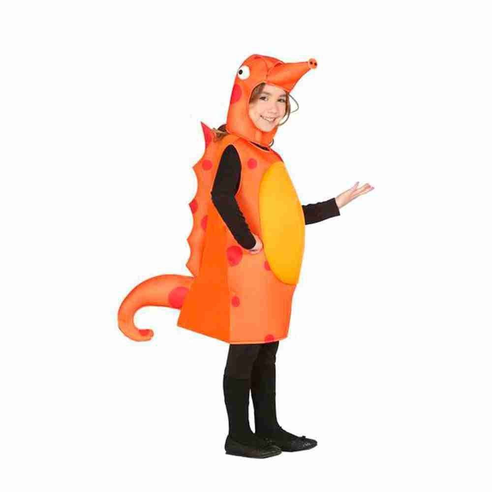 Seepferdchen Kinderkostüm in Türkis und Lila für Karneval - carnivalstore.de