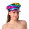 Regenbogen Kapitänsmütze Pride Damen bunt Karneval Hut