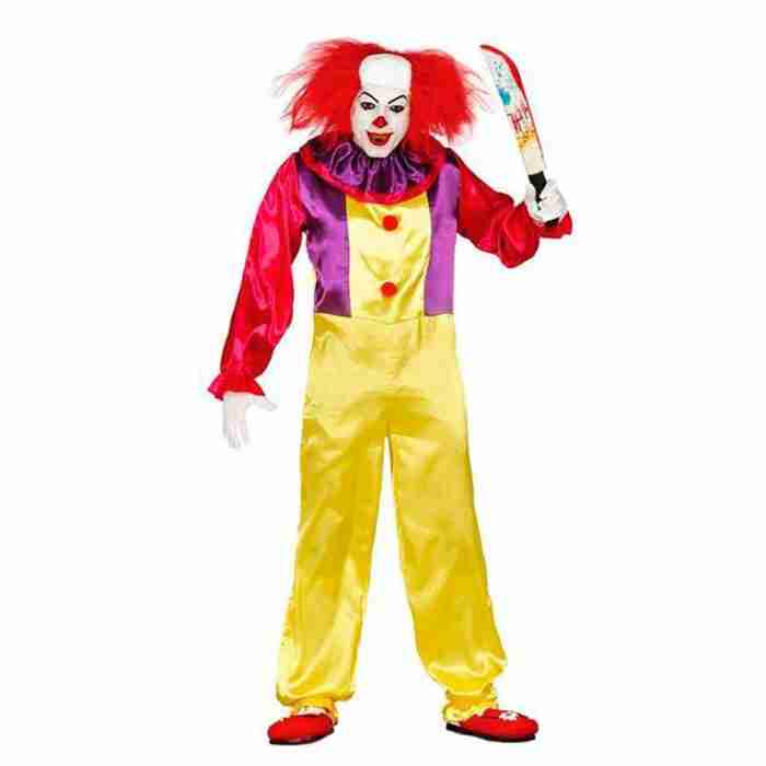 Horror Clown Kostüm - Killer Clown Jumpsuit für Halloween