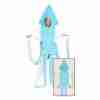 Tintenfisch Kostüm Jumpsuit blau weiß Unisex Meereskostüm Karneval