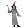 Kinder Zauberer Kostüm Gandalf Magier mit grauer Robe und Hut für Halloween