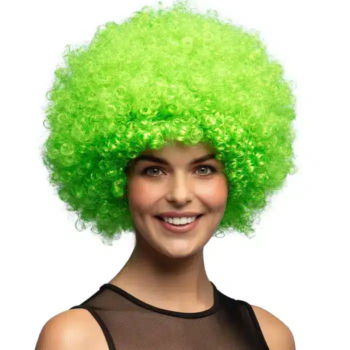 Grüne Afro Perücke Retro Disco Style Unisex