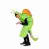 Schnecken Kostüm grün Jumpsuit Tierkostüm Karneval