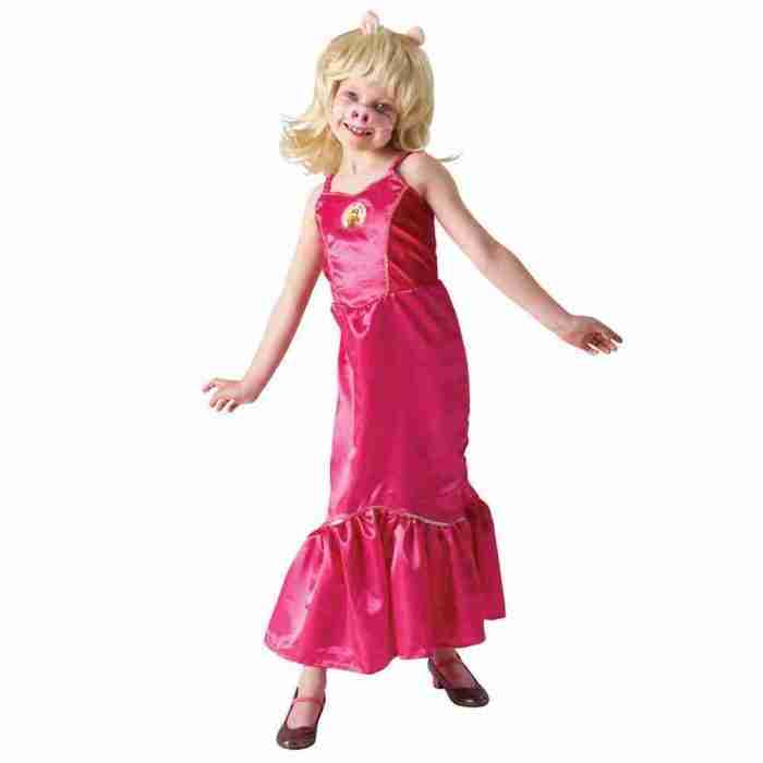 Kinder Kostüm Miss Piggy rosa Deluxe Muppets Verkleidung