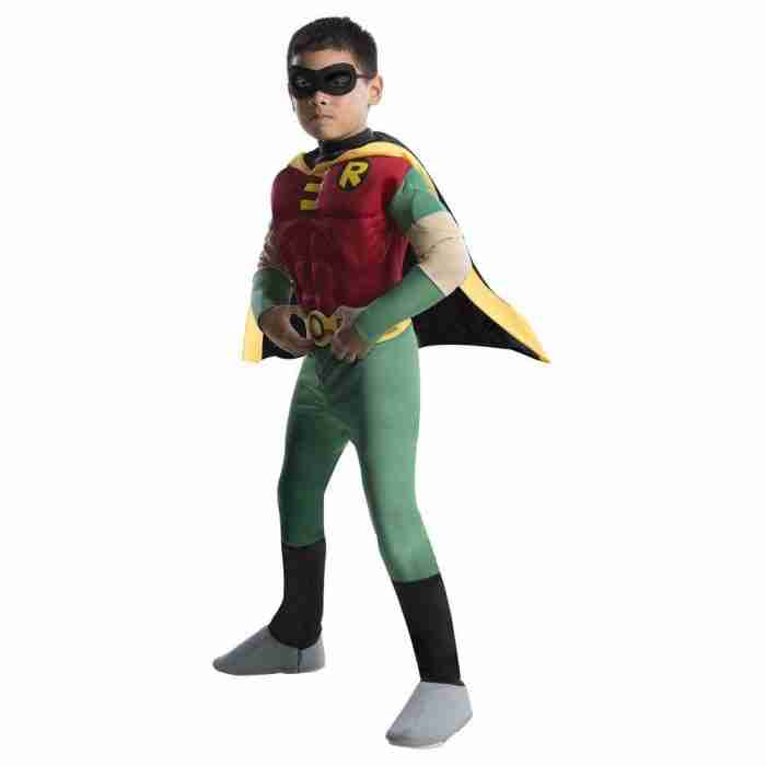 Robin Superhelden Kostüm Kinder Komplett-Set mit Umhang und Maske - carnivalstore.de