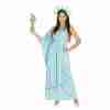 Karnevalskostüm Freiheitsstatue Damen hellgrün Miss Liberty Faschingskostüm