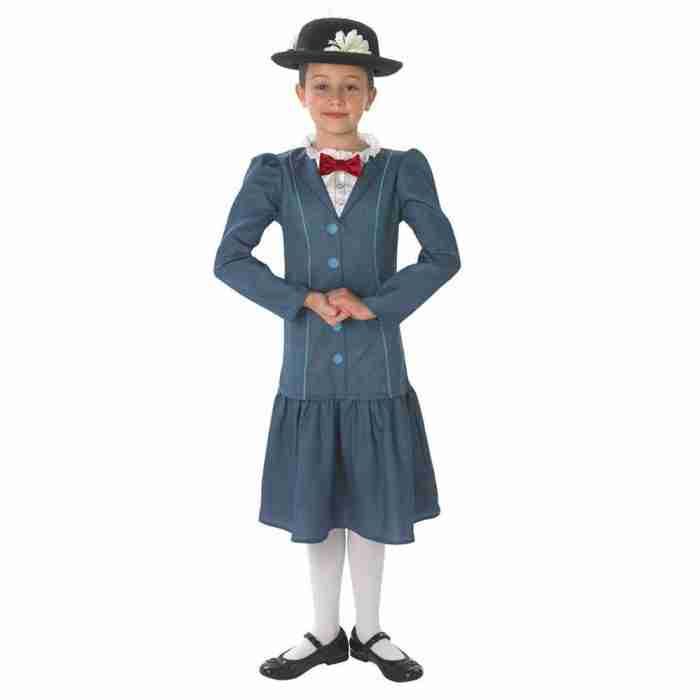 Mary Poppins Kinderkostüm - Offizielles Disney Kostüm für Mädchen in Blau