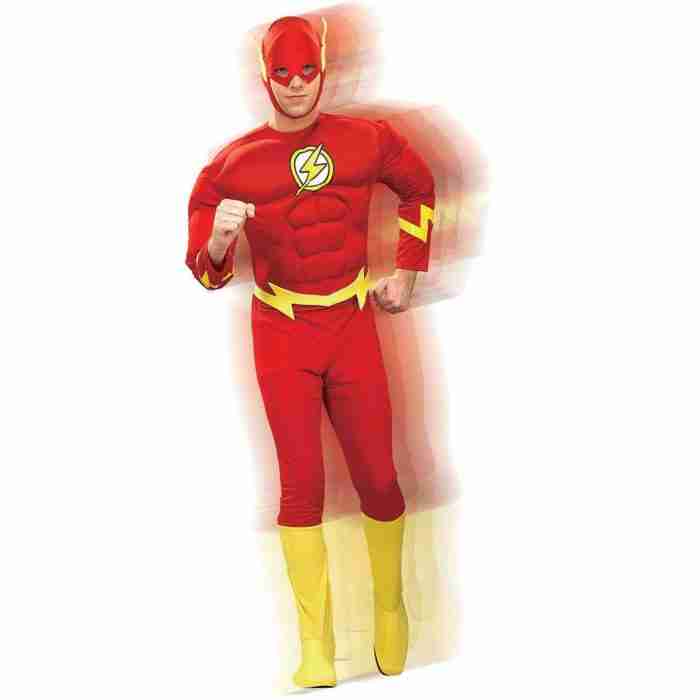 Flash Superhelden Kostüm Deluxe Muskel Brust - carnivalstore.de
