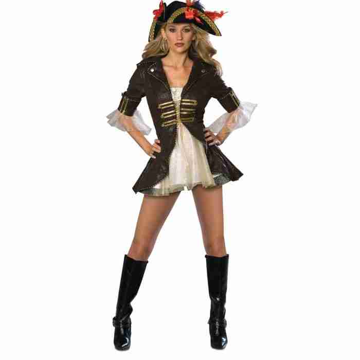 Piraten Kostüm Damen Buccaneer - elegantes Seeräuber Kleid für Karneval