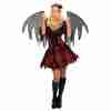 Vampir Fee Kostüm Damen Gothic Outfit mit Flügeln - carnivalstore.de