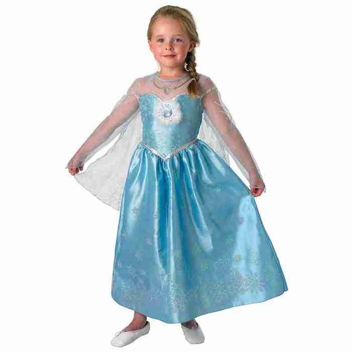 Disney Frozen Elsa Kostüm Deluxe Schneeköngin für Kinder - carnivalstore.de
