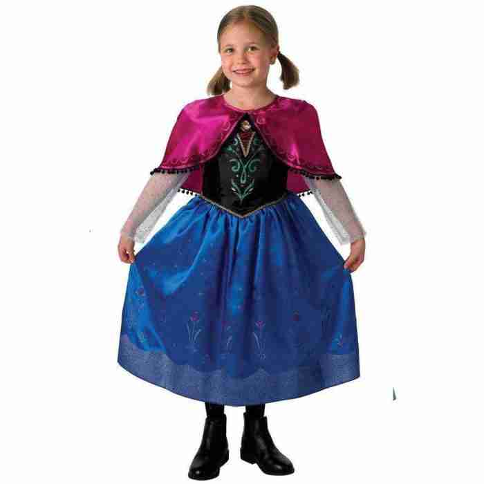 Disney Frozen Anna Kinderkostüm - Deluxe Prinzessin Verkleidung