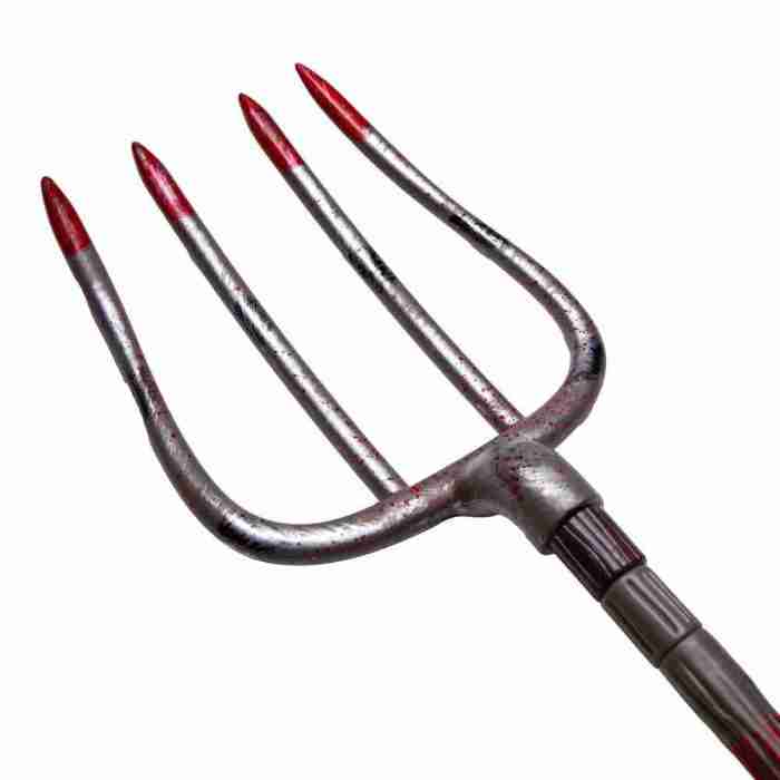 Blutiger Dreizack Halloween Accessoire Detailansicht