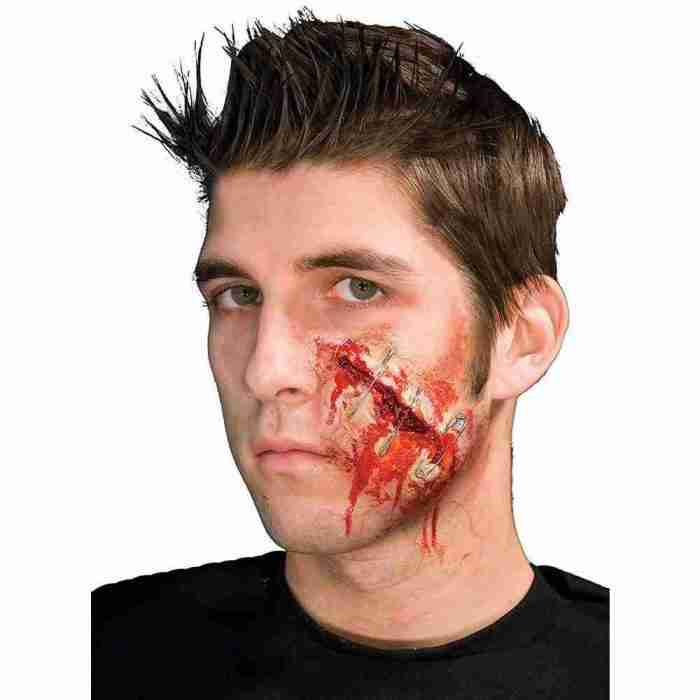 Halloween Latex Prothese Woochie Safely Pinned Make-up Effekt