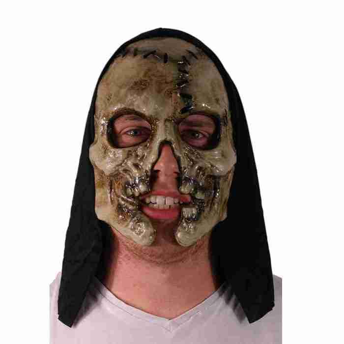 Tribal Krieger Maske schwarz Stammesmaske Halloween Karneval
