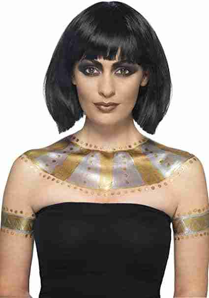 Flüssiglatex Make-up Töpfchen Gold Silber mit Pinseln