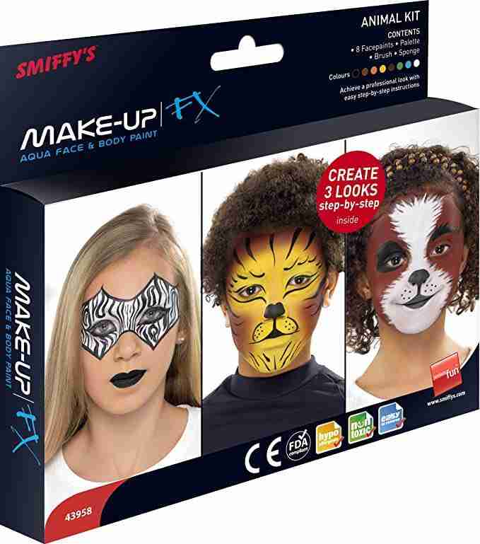 Tier Schminke Set 8 Farben Aqua Face Paint Kit Karneval
