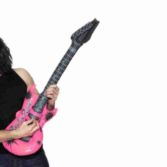 Aufblasbare Gitarre Kostüm Accessoire Unisex Design
