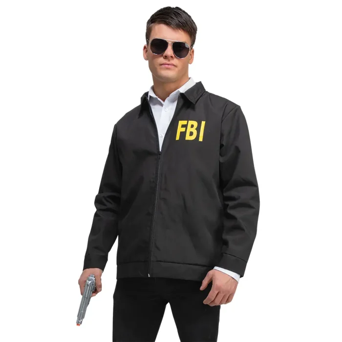 FBI Jacke Kostüm Vorderansicht komplett
