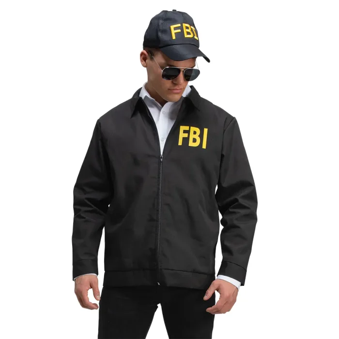 FBI Jacke Kostüm Rückseite mit FBI Schriftzug