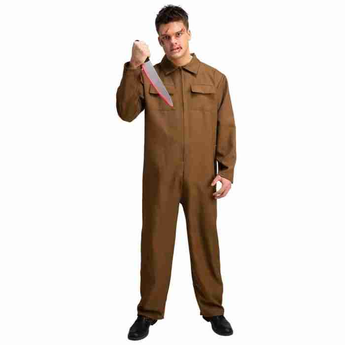 Psycho Killer Overall Halloween Kostüm Rückansicht