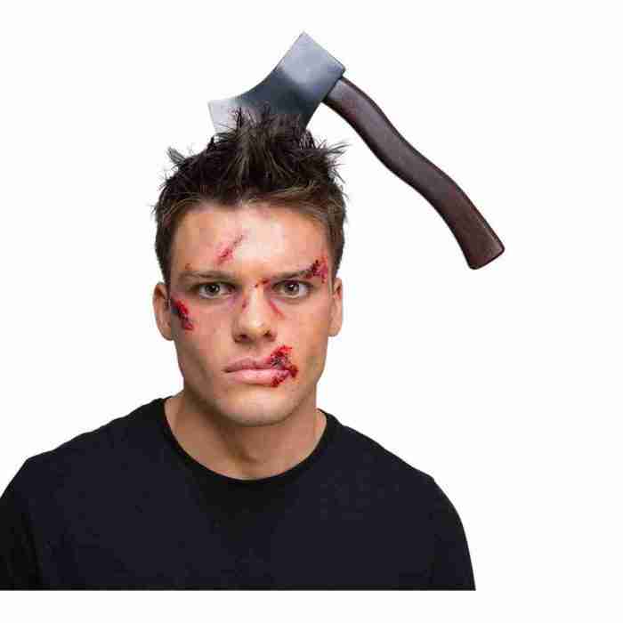 Halloween Axt Stirnband blutiges Horror Accessoire Kostüm