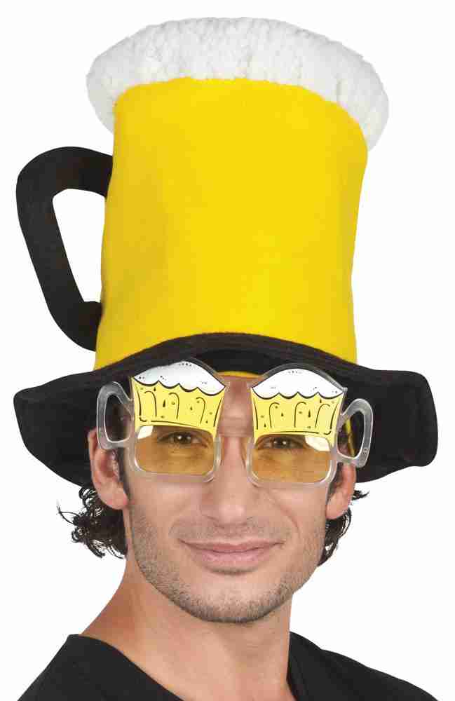 Bierbrille Anton Oktoberfest Accessoire gelb Unisex Kostüm